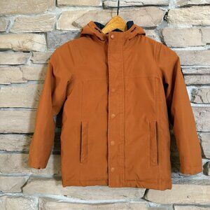 Joules Penbridge Waterproof Parka Boys Hooded Winter Coat Orange Navy Size 9Y